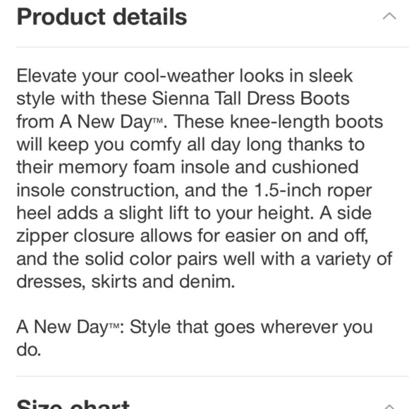 Women's Sienna Tall Dress Boots - A New
Day Black new - Picture 6 of 7